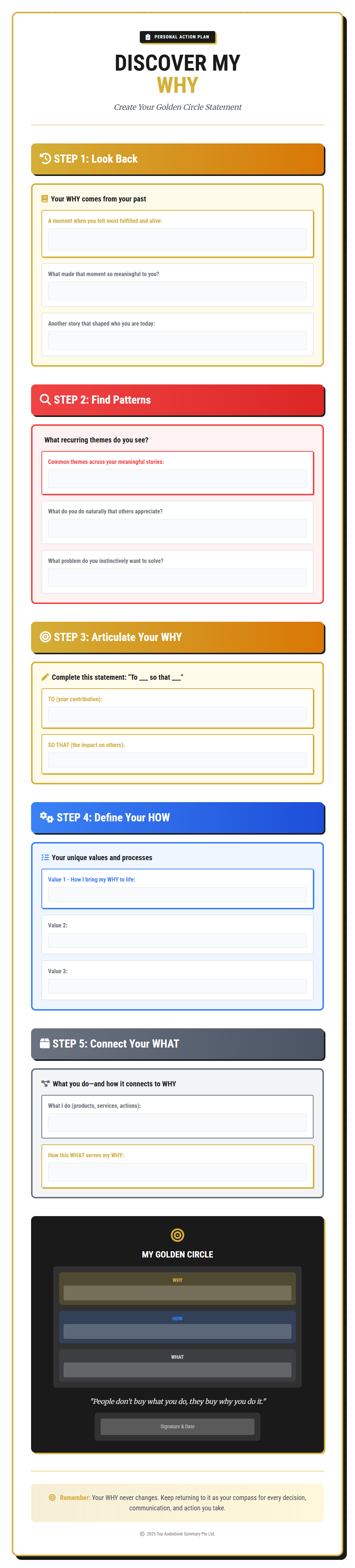 Personal Action Plan Preview